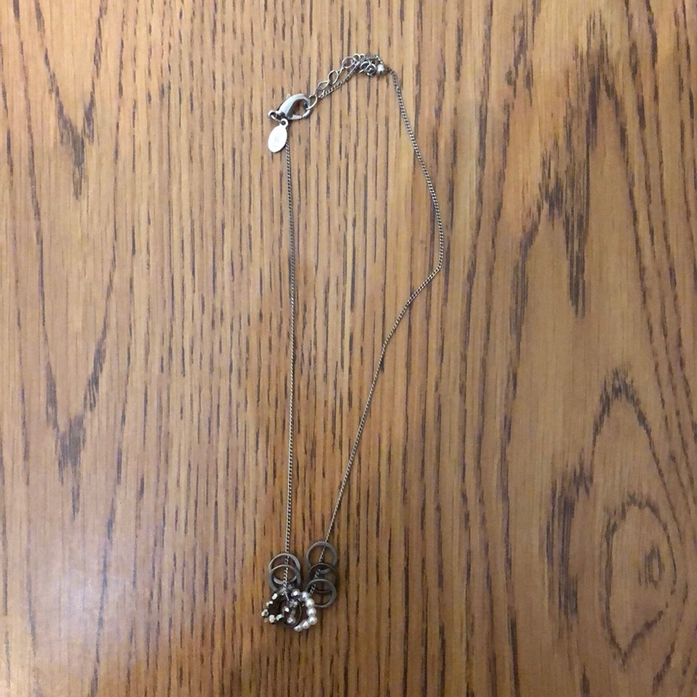 American Eagle Silver Ring Necklace.